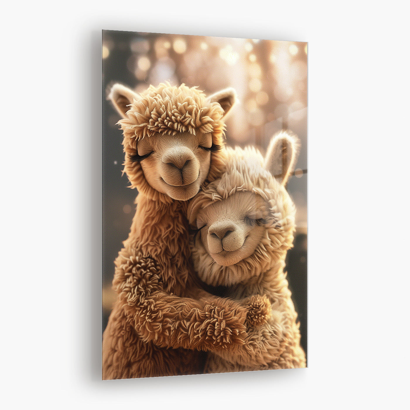 Kids Cuddling Alpaca's