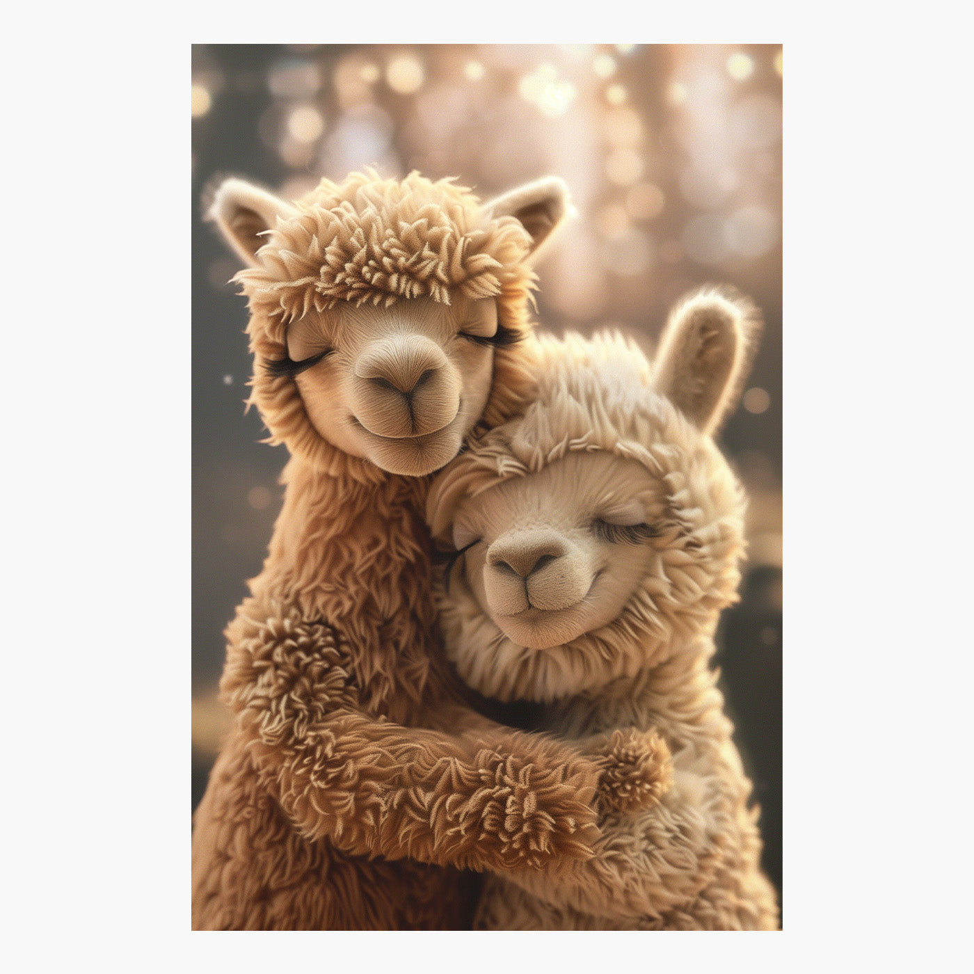 Kids Cuddling Alpaca's